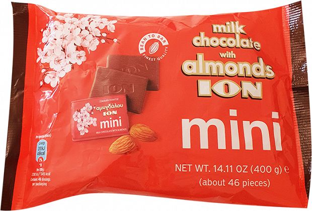 Ion Chocolate With Almonds Mini Bag 400g