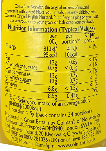 Colmans Mustard 170g