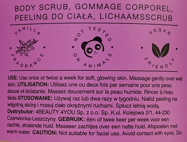 So Sorry Not Sorry Body Buffer Sweet Almond Oil Body Scrub 450g