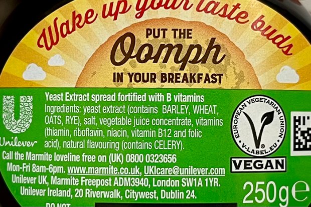 Marmite Yeast Extract Vegan Spread 250g