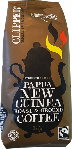 Clipper Papua New Guinea Roast&Ground Organic Coffee 227g