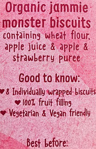Organix Organic Jammie Monsters Strawberry & Apple 64g
