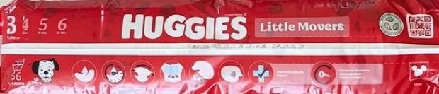 Huggies Little Movers Disney 3 4-9kg 56Τεμ