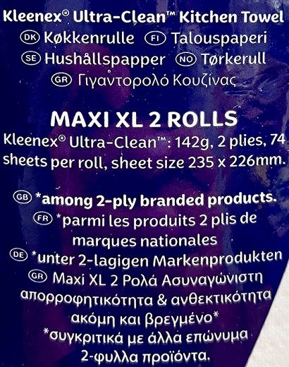 Kleenex Ultra Clean Kitchen Roll 2Pcs