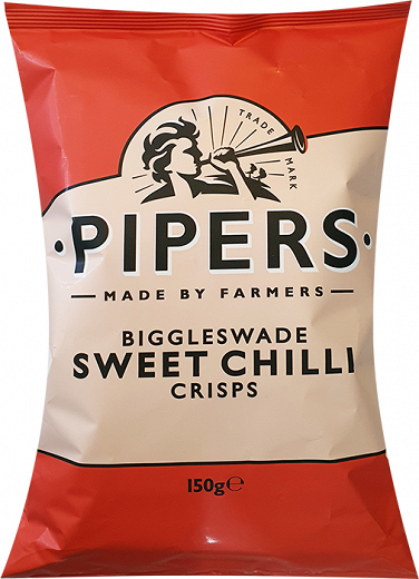 Pipers Biggleswade Sweet Chilli Crisps 150g