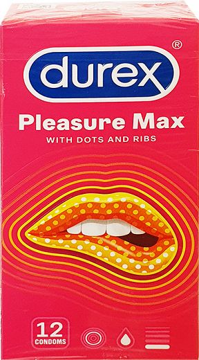 Durex Προφυλακτικά Pleasure Max 12Τεμ