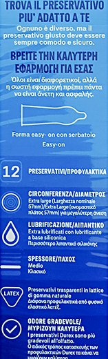 Durex Condoms Comfort XL 12Pcs