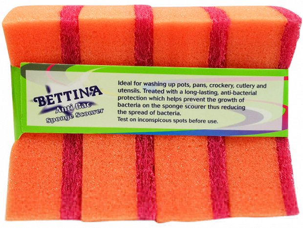 Bettina Αντιβακτηριδιακό Σφουγγαράκι Κουζίνας  4Τεμ