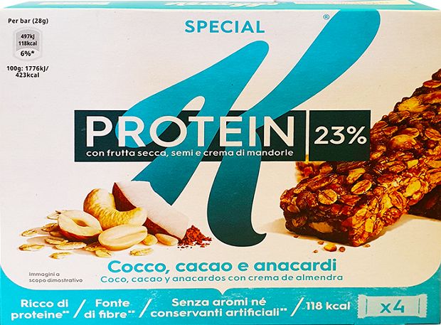Kelloggs Special K Protein Cocoa & Nuts Bars 4Τεμ