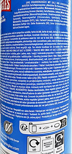 Pringles Salt & Vinegar 165g
