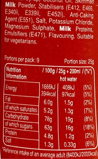 Maltesers Instant Hot Chocolate 225g