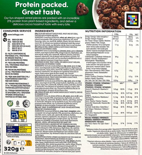 Kelloggs Special K High Protein Κακάο Φουντούκι 320g