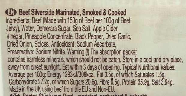 Wild West Original Beef Jerky 25g