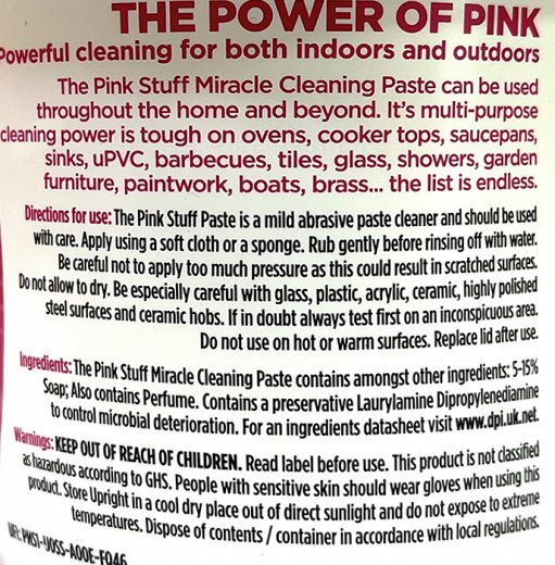 The Pink Stuff Miracle Cleaning Paste 850g