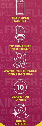 The Pink Stuff Miracle Power Foaming Toilet Cleaner 3x100g