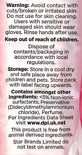 The Pink Stuff Miracle Multi Purpose Biodegradable Cleaning Wipes 72Τεμ