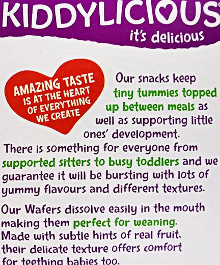 Kiddylicious Blueberries Wafers Χωρίς Γλουτένη 4x4g