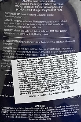 Astonish Extra Strength Antibacterial Surface Cleanser 750ml
