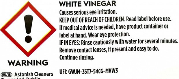 Astonish White Vinegar Multi Purpose Cleaner 750ml