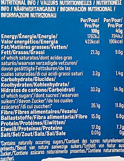 Nakd Protein Caramel Raw Bars 3x45g