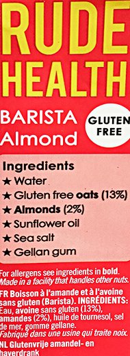 Rude Health Barista Ρόφημα Αμύγδαλο Χωρίς Προσθήκη Ζάχαρης 1L