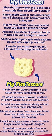 Scrub Mummy Dual Sided Scrubber Sponge Pink Cat 1Τεμ