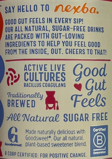 Nexba Kombucha Mixed Berry Sugar Free Drink 330ml