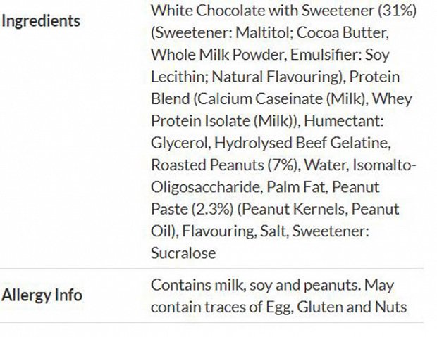 Grenade Protein Bar Salted Peanut & White Chocolate 60g
