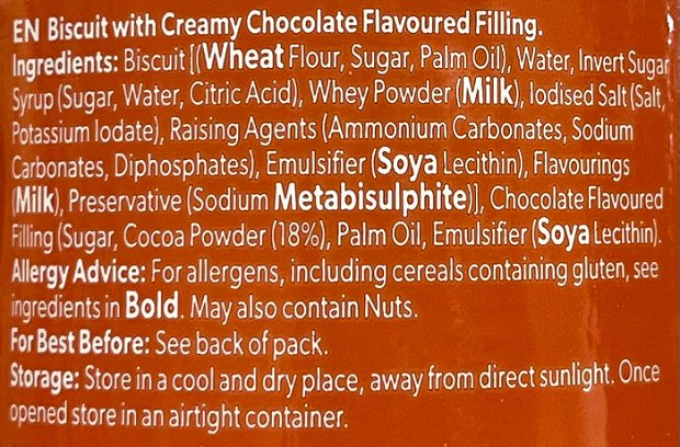 Nutini Chocolino Max Μπισκότα Γεμιστά Με Κρέμα Σοκολάτας 400g