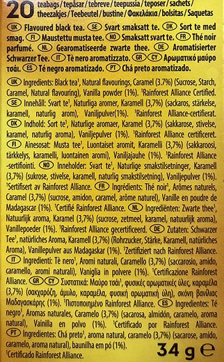 Lipton Τσάι Βανίλια Καραμέλα 20Τεμ