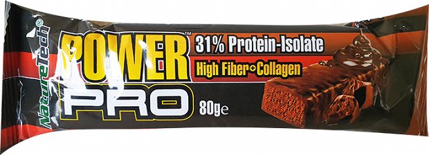 Power Pro Chocolate Fudge Protein Bar High Fiber & Collagen 80g