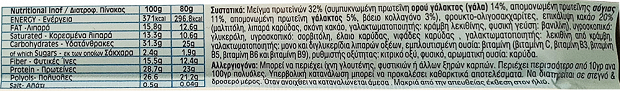 Power Pro Coconut Smoothie Μπάρα Πρωτείνης Με Φυτικές Ίνες & Κολλαγόνο 80g