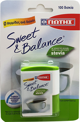 Γιώτης Sweet & Balance Γλυκαντικό Με Stevia 100Τεμ