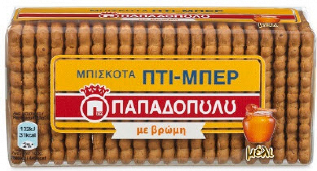 Papadopoulos Petiτ Beurre Biscuits With Oat & Honey 155g