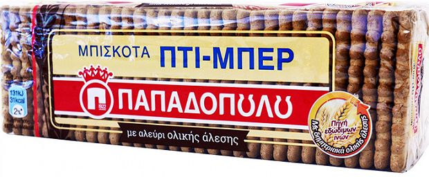 Papadopoulos Petiτ Beurre Biscuits With Wholegrain Flour 225g