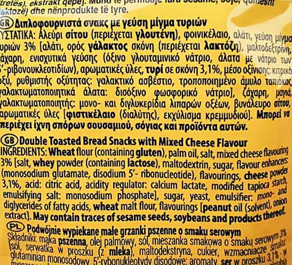 Tottis Bruschettini Mixed Cheese 80g