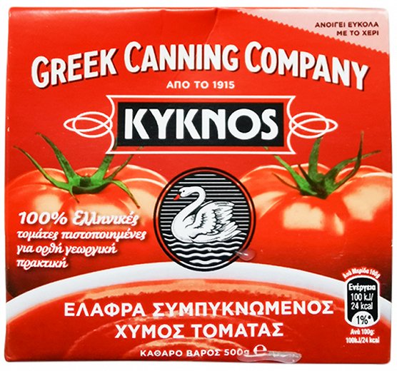 Kyknos Slightly Concentrated Tomato Juice 500g