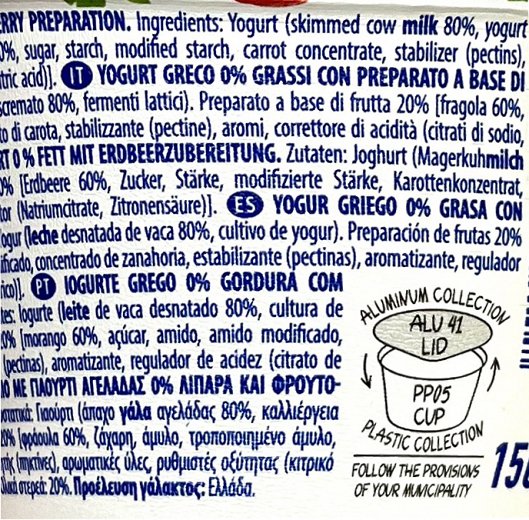 Mevgal Authentic Yoghurt Strawberry Gluten Free 150g