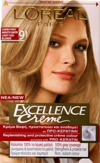 Loreal Excellence Νο 91 Light Ash Blonde | SupermarketCy
