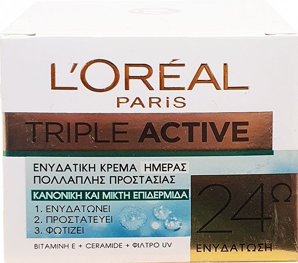 Loreal Triple Active Hydrating Day Cream Normal/Combination Skin 50ml