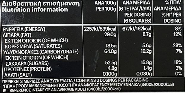 Ίον Dark Σοκολάτα Με Πορτοκάλι 90g