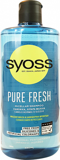 Syoss Σαμπουάν Pure Fresh Για Κανονικά & Λιπαρά Μαλλιά 440ml