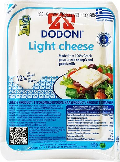 Dodoni Light Cheese 180g