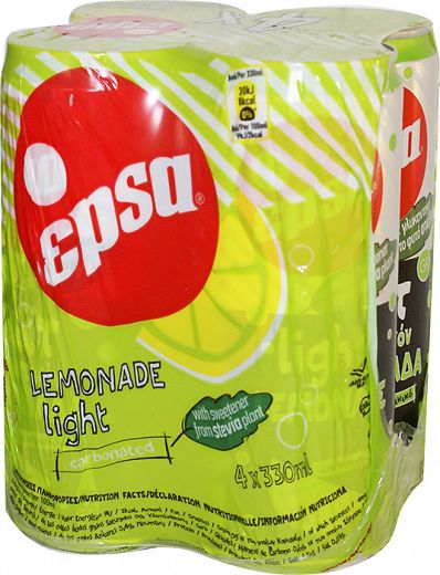 Epsa Lemonade Light With Stevia 4x330ml