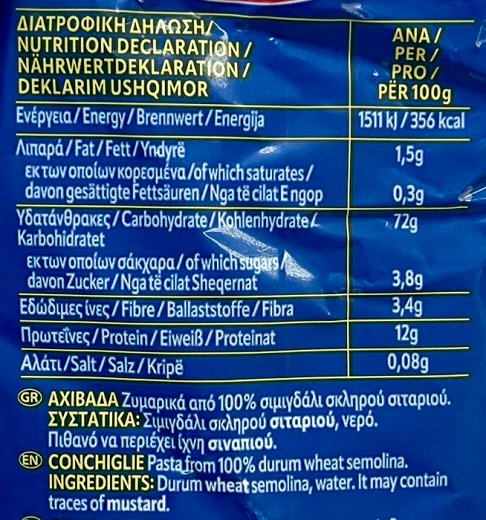 Melissa Conchiglie 500g