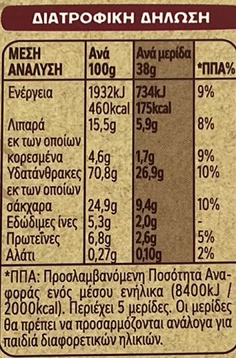 Nestle Fitness Granola Crunchy Bars Κράνμπερις 5Τεμ
