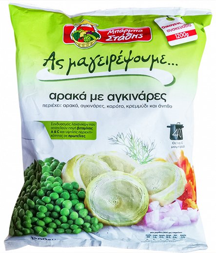 Barba Stathis Green Peas With Artichoke 1,2kg