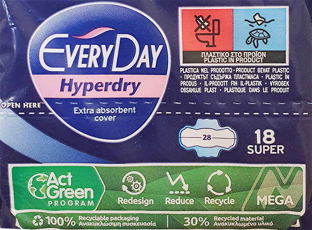 Every Day Hyperdry Super Ultra Plus 18Τεμ