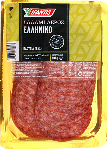 Ifantis Hellenic Dry Salami 16Slices 100g