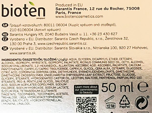 Bioten Nutri Calcium Strengthening & Firming Night Cream 50ml